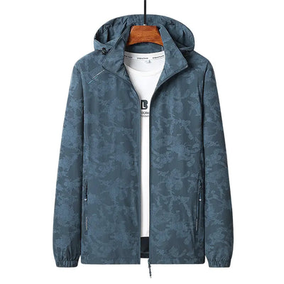 Jacket Hooded Camouflage Windbreaker Rite Choice Clothing
