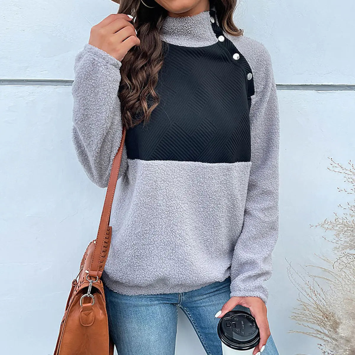Long-Sleeved Fleece Pullover Sweatshirt Rite Choice Clothing