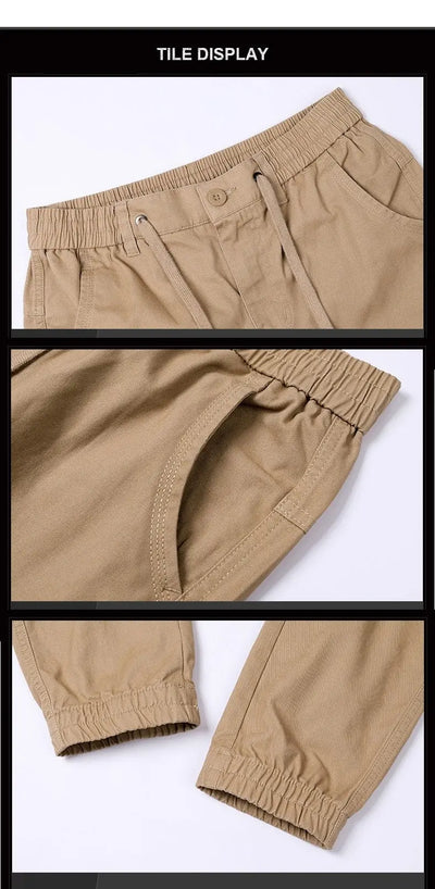 Men Pure Cotton Multi Pocket Cargo Pants Rite Choice Clothing