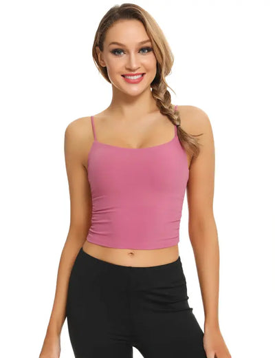 Side Pleated Yoga Vest With Coaster Rite Choice Clothing