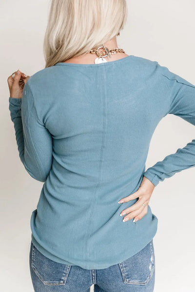 Beige Lace Contrast Casual Long Sleeve Top