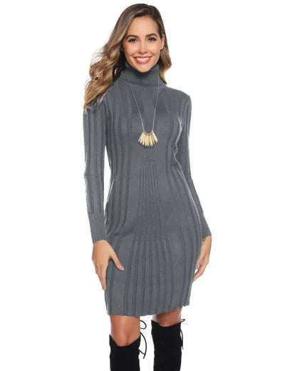 Ladies Turtleneck Sweater Dress