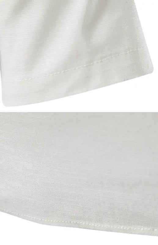 Men's Linen Button Short Sleeve Shirt