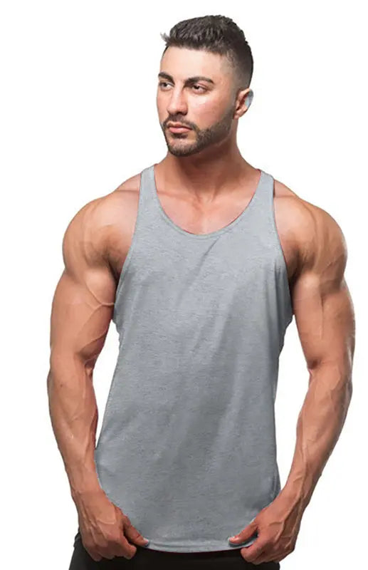 Men's Solid Color Camisole Muscle Tank Top
