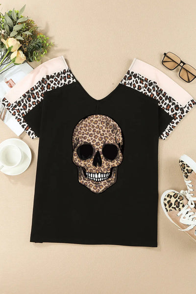 Skull Print Graphic T Shirt Rite Choice Clothing