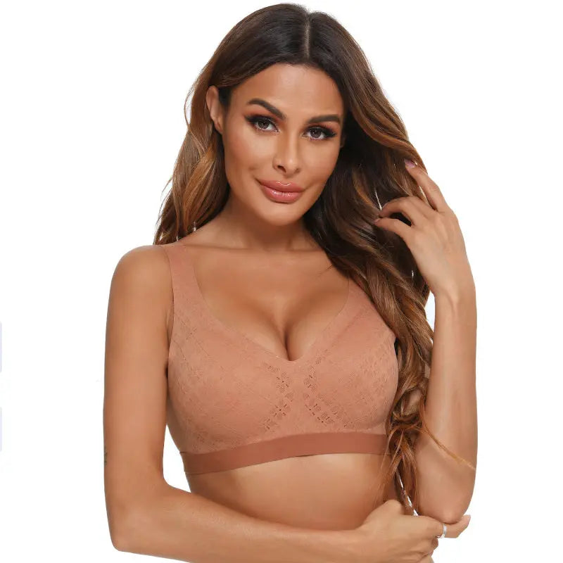 Women's Seamless Bra Wirefree Removable Pads