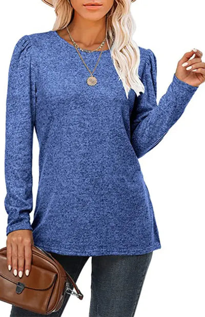 Women's Solid Color Long Sleeve Top