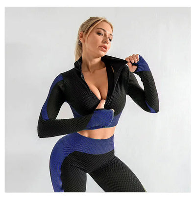 Yoga Set Bra, Pant, and Pullover