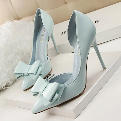 sweet bow, high heel, stiletto